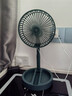 电风扇伸缩折叠小风扇宿舍家用静音充电型办公台式USB桌面宿舍大风力夏台面落地两用折叠电风扇 颜色随机 直插款无档位开关1个装 实拍图