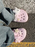 CROCS卡骆驰贝雅卡骆班洞洞鞋轻便耐磨拖鞋一脚蹬休闲鞋|205089 芭蕾粉/糖果粉-6TG 37 /38(230mm) 实拍图