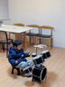 飒望【德国】架子鼓家用练习初学者入门3-10岁男女孩儿童玩具生日礼物 【黑色大号】5鼓带地通鼓耐用鼓膜+凳子 儿童玩具乐器架子鼓六一儿童节生日礼物 实拍图