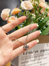 纪诗哲（GIEVSZHE）铂金pt950四叶草白金项链女款镶莫桑钻石情人节生日礼物送老婆 轻奢款-镶优质无暇莫桑钻【免费刻字，代写贺卡】 实拍图