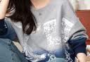 德玛纳【时髦渐变休闲卫衣】春秋棉质圆领宽松微弹卫衣女上衣 麻灰 L  实拍图