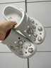 卡骆驰（CROCS）檀健次同款经典泡芙洞洞鞋百舒适男沙滩鞋女鞋休闲鞋|207521 月光灰-1NK（含智必星） 37 (230mm) 38 实拍图