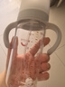 爱得利（evorie）吸管奶瓶1-3岁直饮杯 婴儿玻璃12个月以上300ml带手柄重力球 实拍图