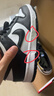 耐克NIKE情人节礼物 女大童休闲板鞋 DUNK 运动鞋CW1590-100白黑38 实拍图