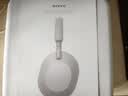 索尼（SONY）WH-1000XM5 头戴式无线耳机 蓝牙降噪耳机1000XM4升级款 网课游戏礼物送男女友学生 铂金银 实拍图