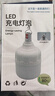 曼戈途夜市摆摊地摊户外LED充电灯泡应急家用工地照明超亮帐篷挂露营灯 6%选M15高亮300000W电显9-25时 实拍图