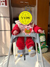 宜家（IKEA）ANTILOP安迪洛高脚椅宝宝餐椅婴儿餐椅儿童椅学坐椅多功能椅子 蓝灰色（含桌板）+条形支撑垫 实拍图