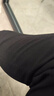【纯棉耐磨】运动裤子男秋休闲裤男加肥大码阔腿卫裤男宽松直筒裤 黑色直筒【1件装】 4XL 实拍图