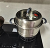 康巴赫蒸锅304不锈钢蒸笼食品级双层汤锅家用蒸煮炖燃气灶电磁炉通用 【加厚304不锈钢】 2层 30cm 实拍图