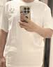 回力短袖男夏季t恤男纯棉透气打底衫圆领吸汗上衣潮流休闲男装白色XL 实拍图