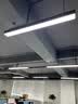 顺美 led日光灯长条灯办公室吊灯吸顶吊线双管教室超市理发店工程灯具 黑框120-10CM-48W-直角-吸吊两用 实拍图