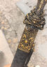 天乾龙泉宝剑汉剑高锰钢实木胎合金装具一体刀剑防身冷兵器武器未开刃 龙皇剑 实拍图