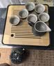 京东京造 茶具整套 功夫茶具陶瓷套装茶壶茶杯茶盘【黑陶提梁壶】 12件套  实拍图