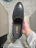 金利来（Goldlion）【父亲节礼物】男鞋时尚皮鞋商务休闲套脚正装鞋58001003501A黑42 实拍图