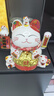 智汇招财猫开业大摆件自动招手电动摇手大号陶瓷新店开业大吉乔迁礼物 【招财进宝】25*20*23 【礼盒+坐垫+围脖】电池插电两用 实拍图