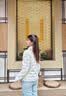 波司登26秋90轻暖鹅绒女款立领防风短款错格休闲外套B260135034 实拍图