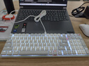 CHERRY樱桃KW550MX-LP矮轴键盘机械有线/蓝牙无线双模游戏办公键盘兼容MAC轻音炫目边框99键白色象牙白轴 实拍图