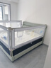 M-CASTLE床围栏婴儿童床上挡板宝宝床边防摔床护栏三面拼接防夹防掉床围挡 银河灰 单面装 2.0米 实拍图