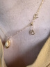 周六福18K黄金项链女O字链素链锁骨链生日礼物 黄18K 约1g-46cm520礼物 实拍图