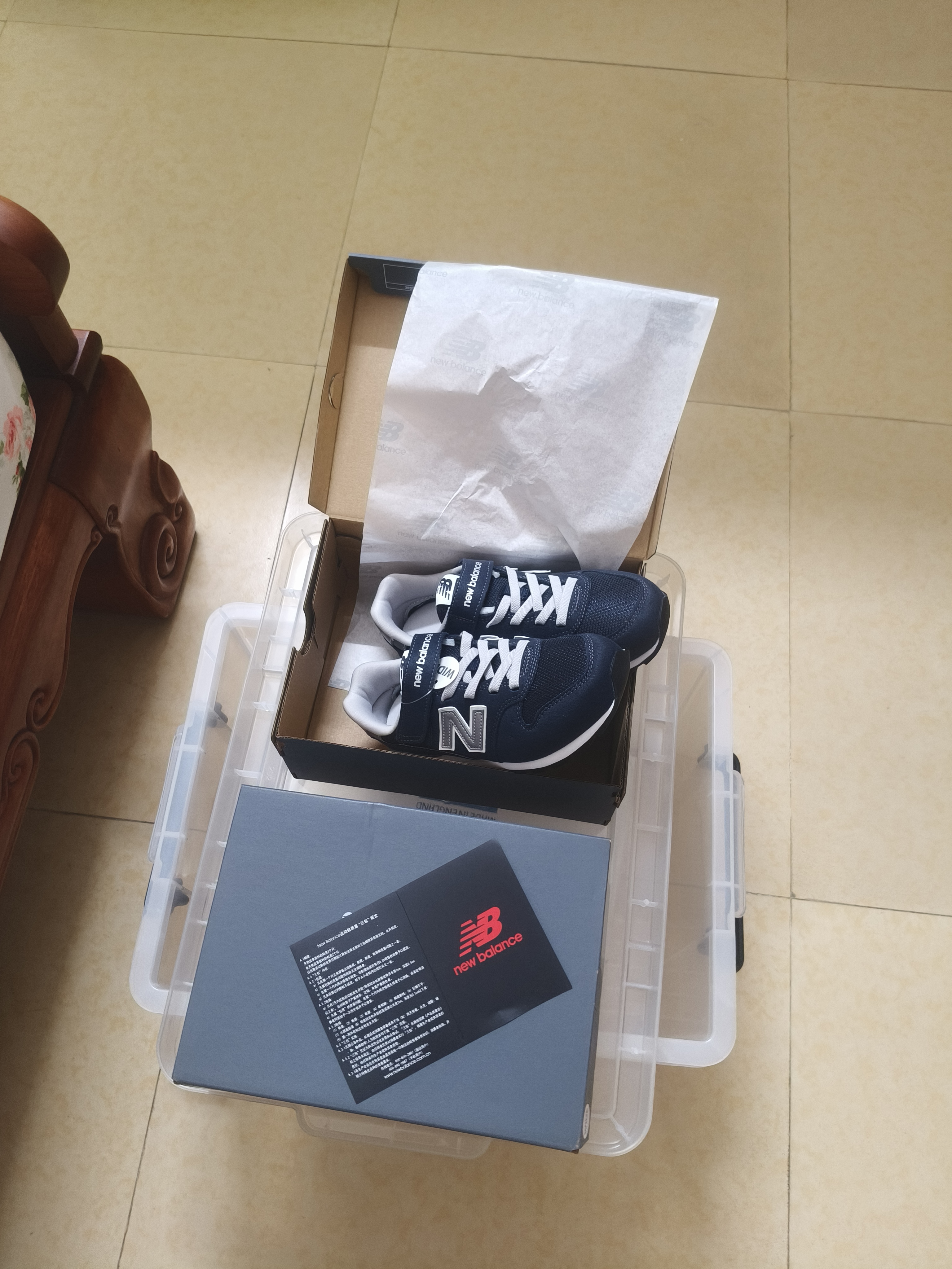 NEW BALANCE中大童鞋 男女童秋季格雷系灰休闲运动鞋996 实拍图