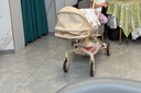 丸丫T6-2遛娃神器高景观婴儿推车可坐可躺轻便折叠可换向香槟金PLUS 实拍图