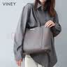 viney牛皮包包女包大容量托特包轻奢品牌单肩生日七夕情人节礼物送女友 实拍图