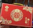 June bride加厚彩礼箱礼金箱结婚用品定亲订婚聘礼提亲彩礼盒红色钱箱6-12万 实拍图