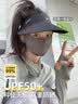 目丸防晒帽女防紫外线遮阳帽男遮脸太阳帽子大帽檐骑车跑步夏季空顶帽 黑色无痕 实拍图
