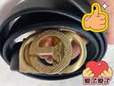 COW皮带男士腰带礼盒装头层牛皮商务休闲真带荔枝纹裤带 C-901金色 实拍图