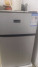 爱妻（AICHEN）小冰箱迷你小型家用冷藏冷冻两用宿舍出租房用双门办公室电冰箱节能省电 【一级能效】56CK128银色【四天约一度电】 实拍图