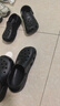 名创优品（MINISO）洞洞鞋女男夏季外穿沙滩凉鞋防滑厚底踩屎感包头凉拖鞋黑色36-37 实拍图