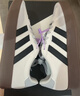 adidas ENTRAP美式校园风运动少年感复古篮球风板鞋男女阿迪达斯   白色/暗银金属/树脂黄   37 实拍图