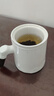 泥也茶杯陶瓷马克杯泡绿茶水分离办公带盖过滤德化白瓷杯子高档送礼杯 实拍图