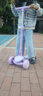 迪士尼（Disney）儿童滑板车1-3-6-12岁折叠三轮踏板车闪光款轮男女玩具车冰雪奇缘 实拍图