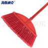 海斯迪克 HKQS-102 开丝硬毛塑料扫把 莲花开丝(配木杆)33cm毛宽【10把】 实拍图