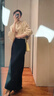 伯德小姐黑色职业通勤半身裙女面试高级感a字裙伞裙垂感正装半裙 实拍图