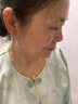 老庙纯18K金项链肖邦链锁骨链百搭女士款黄金au750素链子延长链可吊坠 肖邦链：约1.06g 实拍图