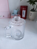 喜碧（Scybe）茶杯耐热玻璃杯办公杯玻璃茶杯带盖把手杯玻璃水杯格隆380ml 2只 实拍图