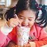 忻悦晴爱莎公主裙子冰雪奇缘夏季短袖连衣裙春秋棉女童爱沙新款儿童装 连衣裙粉色+皇冠魔法棒 120 实拍图