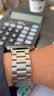 码仕适用华为手表表带Watch5/4/3/GT7/6/5/gt4/3/2/Pro/荣耀Magic2精钢三珠钢带银色22mm 实拍图