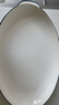 传旗陶瓷蒸鱼盘 12英寸 白瓷盘子家用鱼盘西餐盘饺子盘 霜华 实拍图