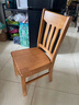 岳虎 免安装整装全实木椅子家用靠背椅餐厅简约饭店木椅子实木餐椅 18款茶色(不用安装，整装发货) 全实木款 实拍图