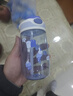 乐扣乐扣（LOCK&LOCK）儿童吸管杯学生水杯tritan材质手拎户外上学运动杯400ml蓝色 实拍图