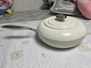 美的（Midea）炒锅有钛0氟陶瓷不粘锅【小珍珠】云朵网红大白锅燃气电磁炉通用 实拍图