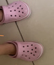 CROCS卡骆驰贝雅卡骆班儿童洞洞鞋沙滩凉鞋男童女童拖鞋/207018/207019 芭蕾粉/糖果粉-6TG 25 (150mm) 实拍图