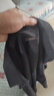 罗蒙（ROMON）纯色商务职业正装男士衬衫工装男装长袖衬衣男CS108黑色2XL 实拍图