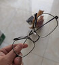 依视路（ESSILOR） 新款商务男镜架时尚镜框女配依视路镜片近视定制眼镜网上配镜 钛+金属-全框-4008BK-黑色 镜框+依视路膜岩高清1.60现片 实拍图
