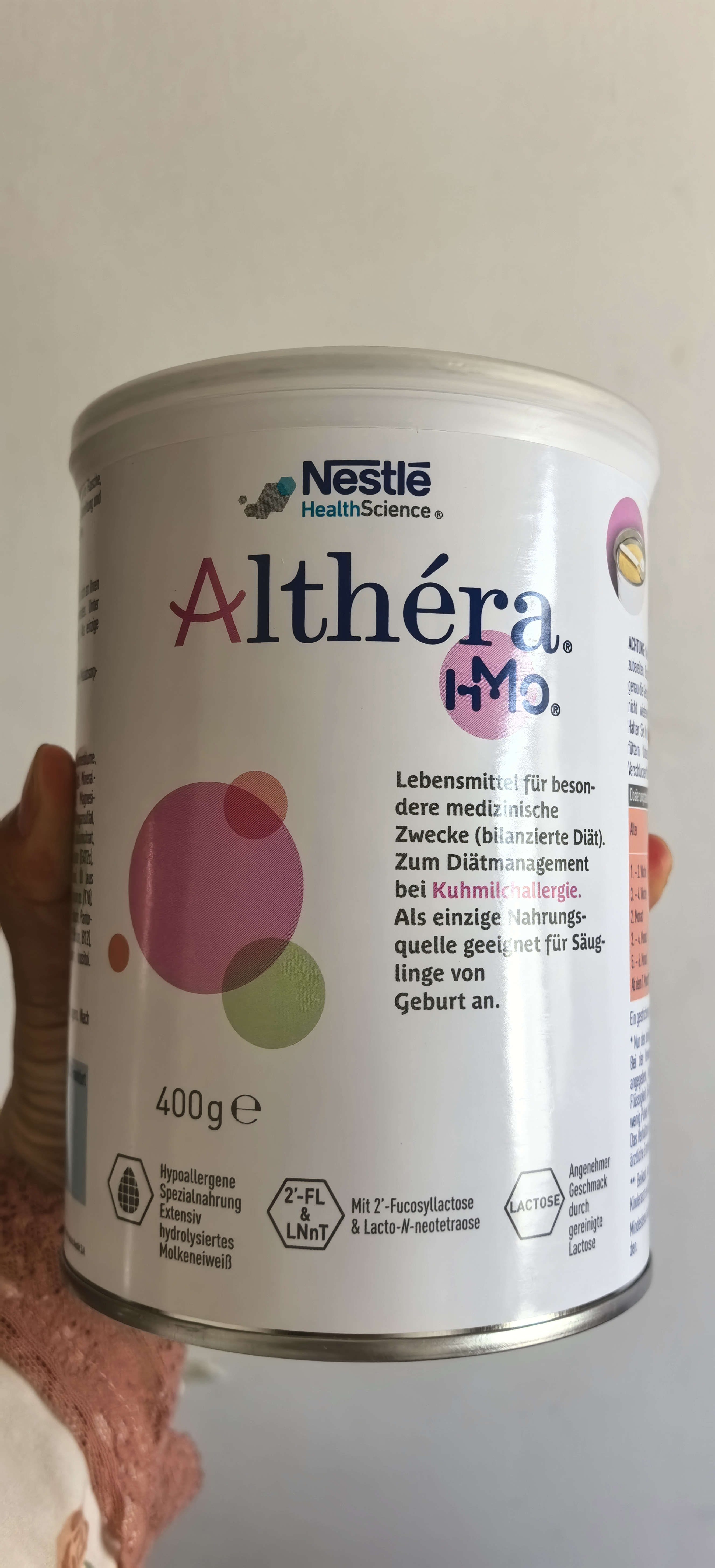 雀巢荷兰版蔼儿舒肽敏舒含HMO低乳糖深度水解奶粉葛儿舒无乳糖全阶段 德国版 肽敏舒低乳糖 400g*6罐 实拍图