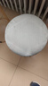 安尔雅凳子家用可叠放小凳子板凳矮凳餐桌圆凳带脚垫六腿厚坐垫 灰绒布 实拍图