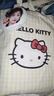 可爱风kitty帆布包手提袋单肩斜挎包夏季百搭通勤大容量新款挎包 kitty黄色（不带玩偶）无拉链 实拍图